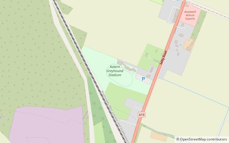 Askern Greyhound Stadium location map