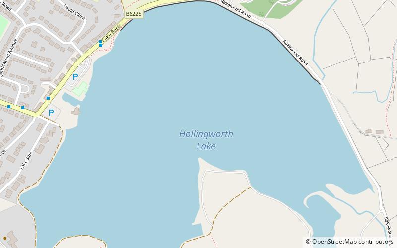 Hollingworth Lake location map