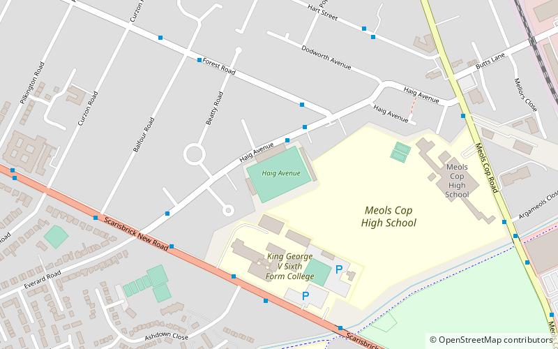 Haig Avenue location map