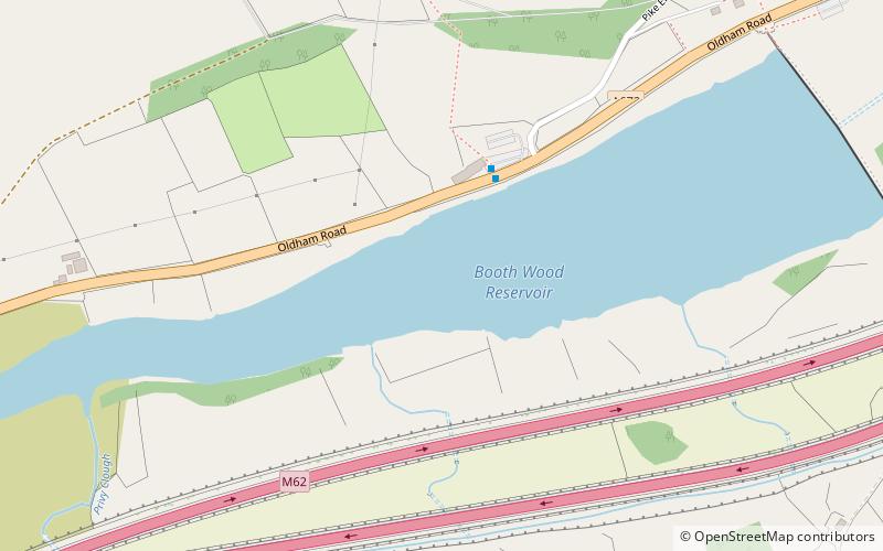 Booth Wood Reservoir location map