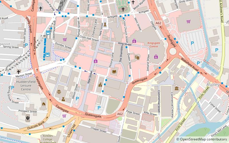 Huddersfield Art Gallery location map