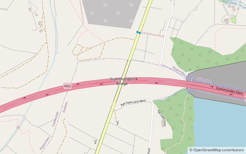 Scammonden Bridge location map