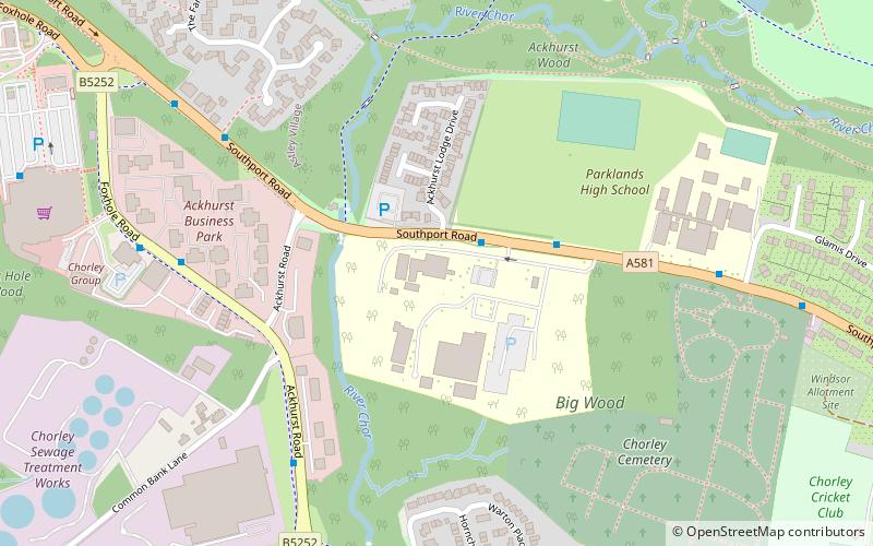 lancashire college chorley location map