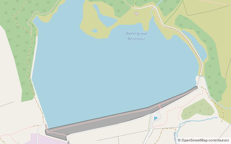 Watergrove Reservoir location map