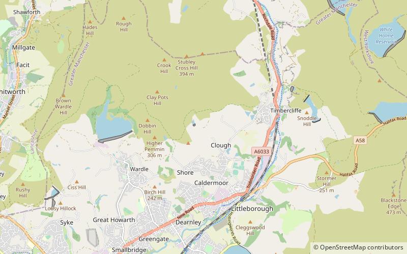 Long Clough location map
