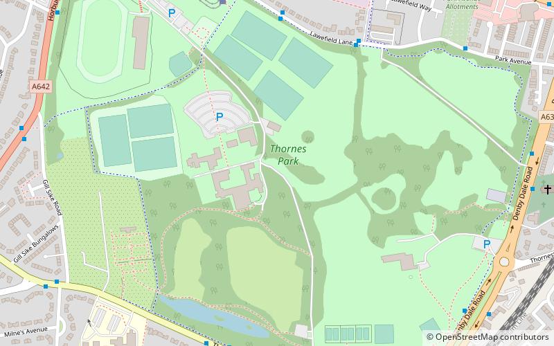 Thornes Park location map