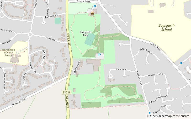 Baysgarth Park location map