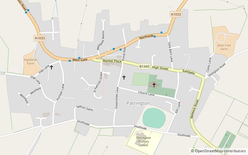 St Patrick's Church location map