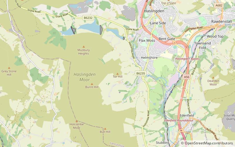 Musbury Tor location map