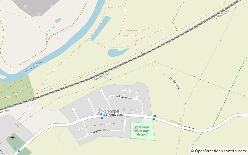 Kirkthorpe location map