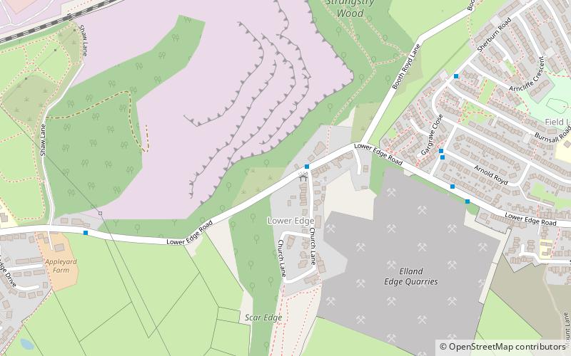 Elland Lower Edge location map