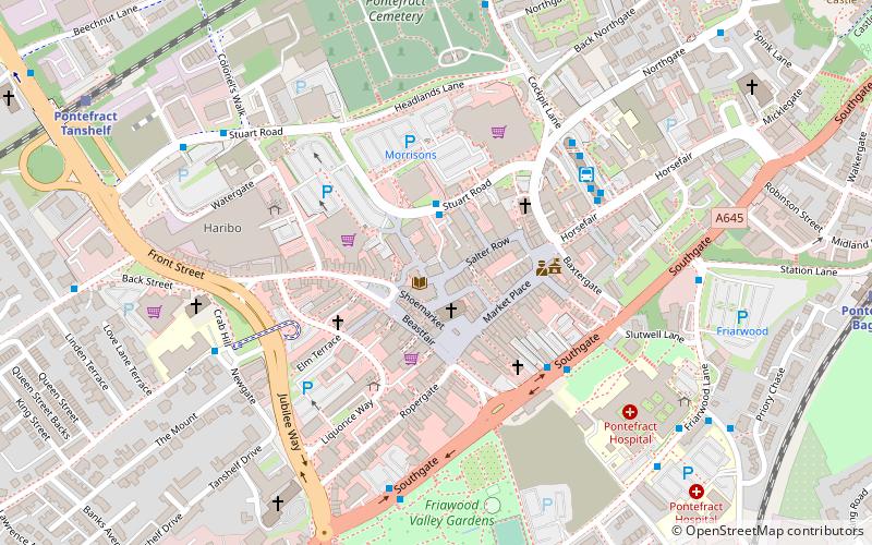 Pontefract Museum location map