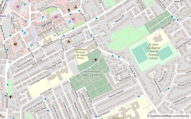 All Saints' Church location map