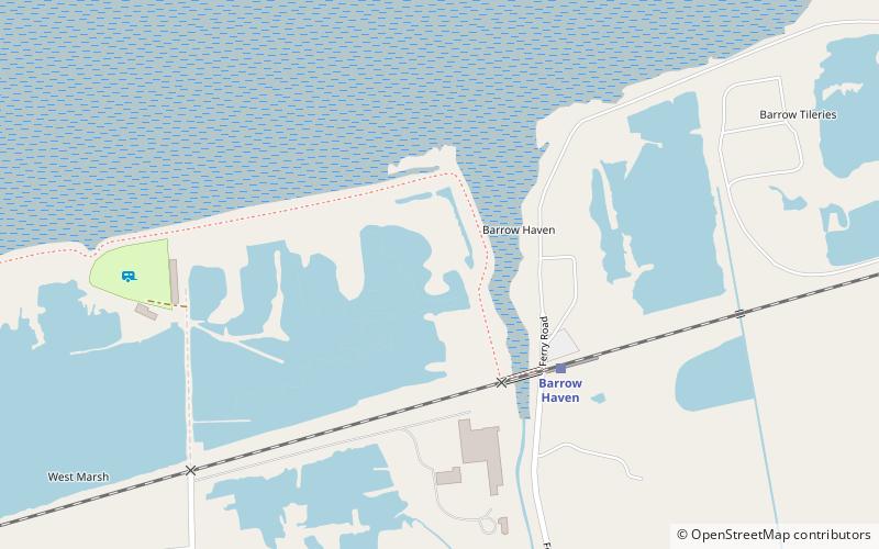 Barrow Haven Reedbed location map