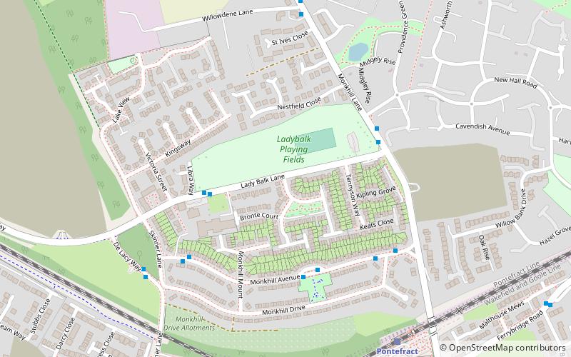 pontefract priory location map