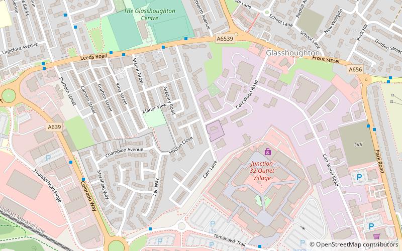 Glasshoughton location map