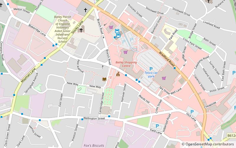 Batley Town Hall location map