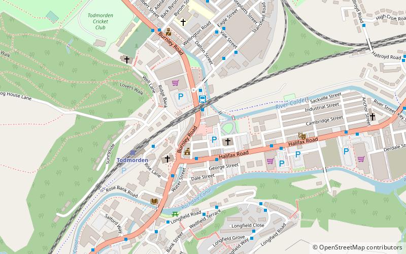 Todmorden Markets location map