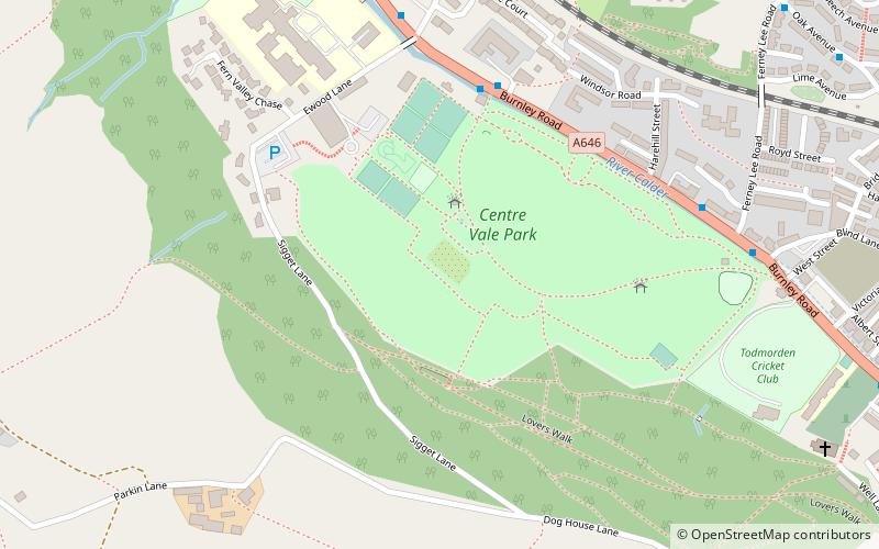 Todmorden War Memorial location map