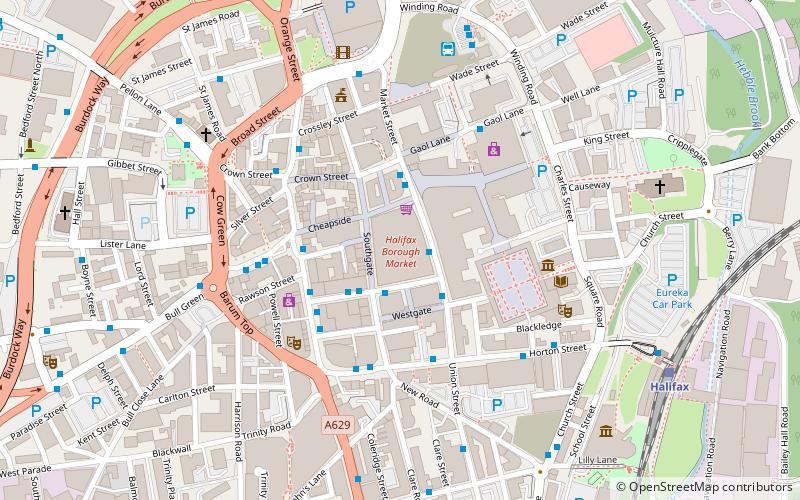 Halifax Borough Market location map