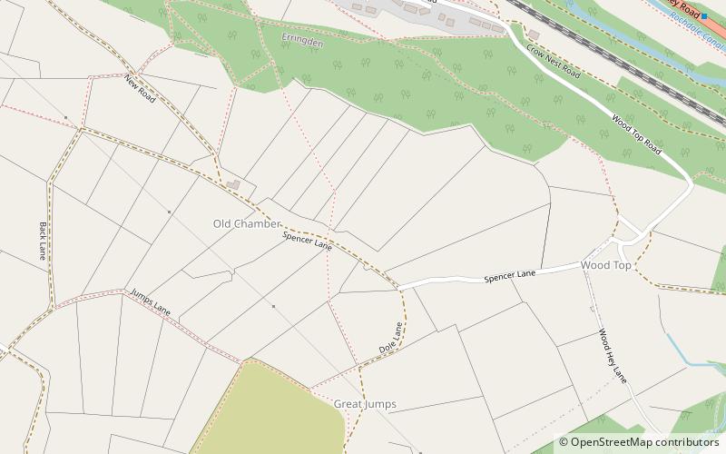 Erringden location map