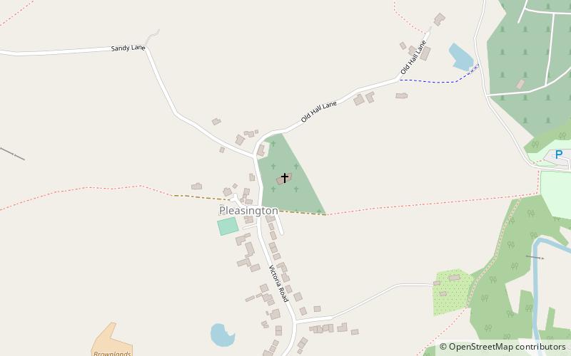 Pleasington Priory location map