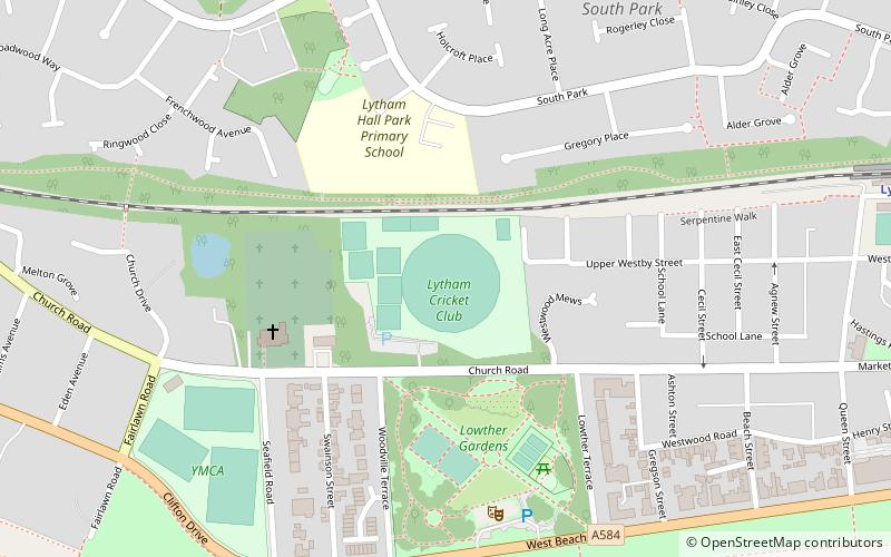 church road ground lytham st annes location map