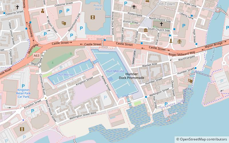 Hull Marina location map