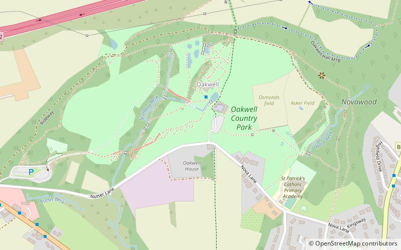 Brontë Way location map