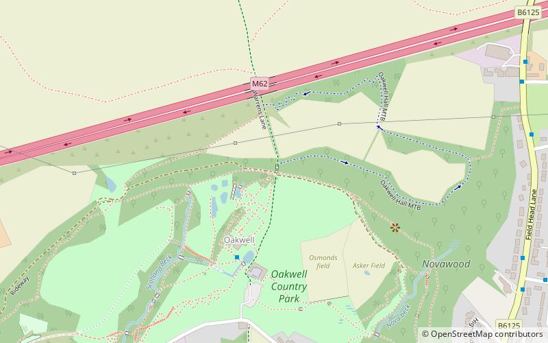 Oakwell Hall location map