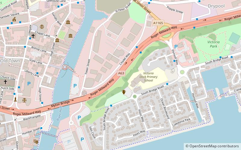 Fortifications of Kingston upon Hull location map