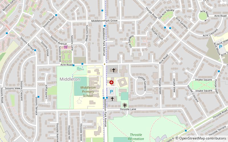 St Cross Church location map