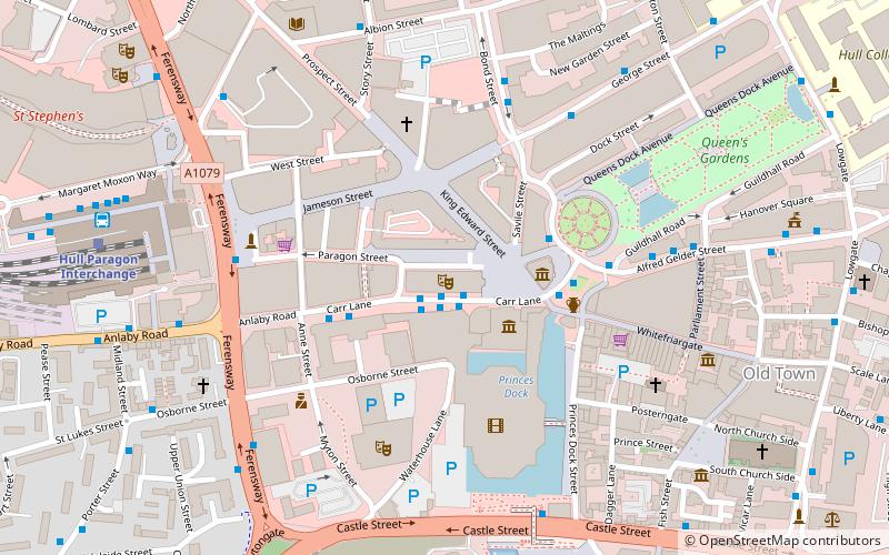 Hull City Hall location map