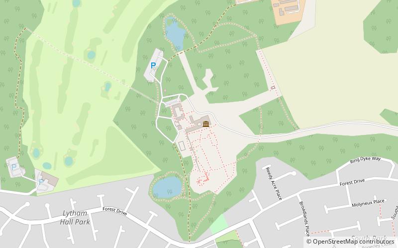 Lytham Hall location map