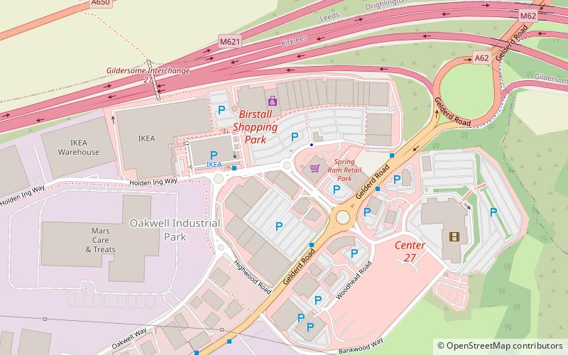 Birstall Shopping Park location map