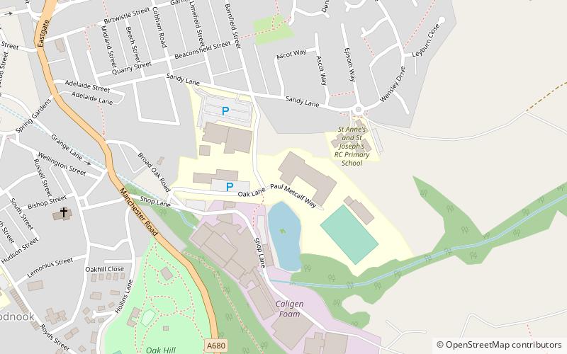 Accrington and Rossendale College location map