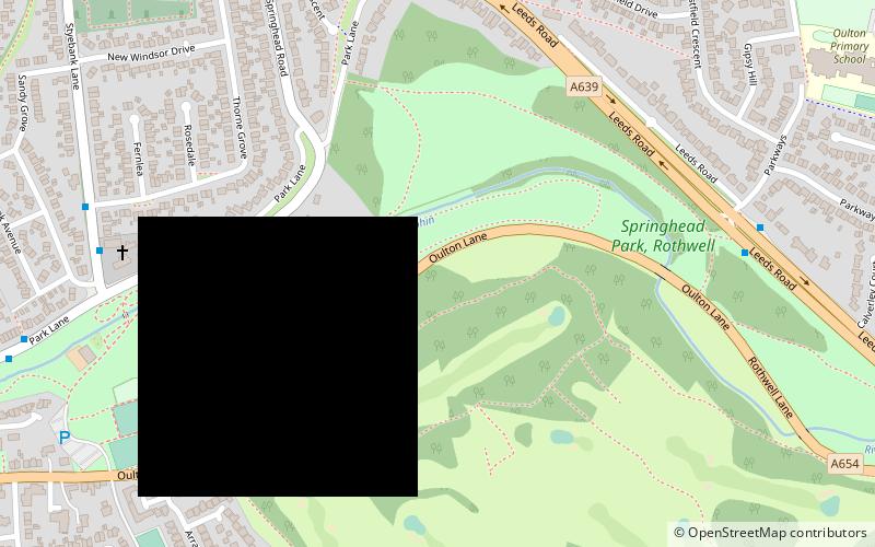 Springhead Park location map