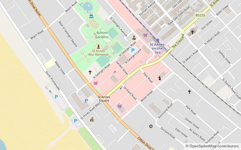 burlingtons bar lytham st annes location map