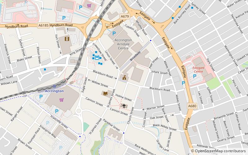 Accrington Town Hall location map