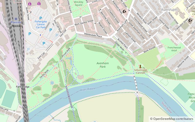 Avenham Park location map