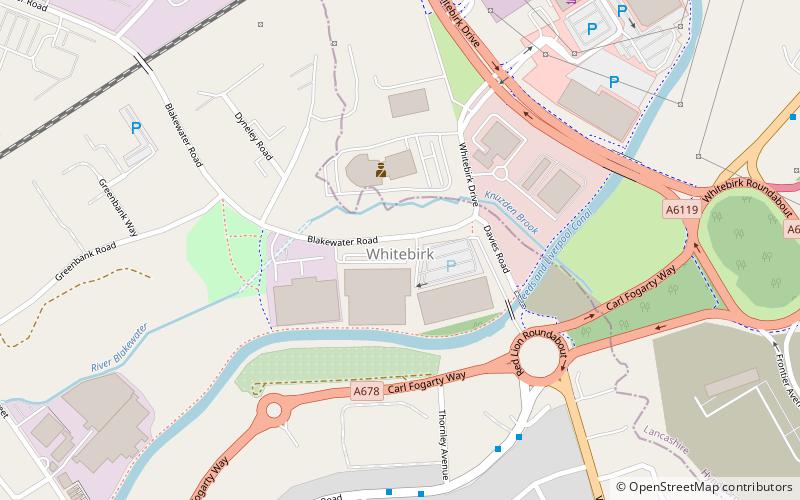 Whitebirk location map