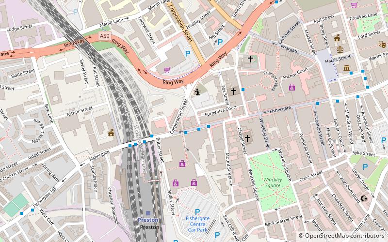 Fishergate Baptist Church location map