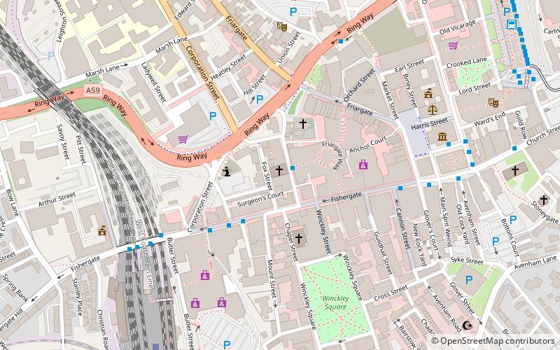 Preston Central Methodist Church location map