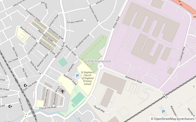 little harwood blackburn location map