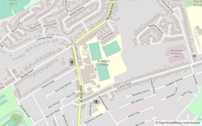 St. Mary's College location map