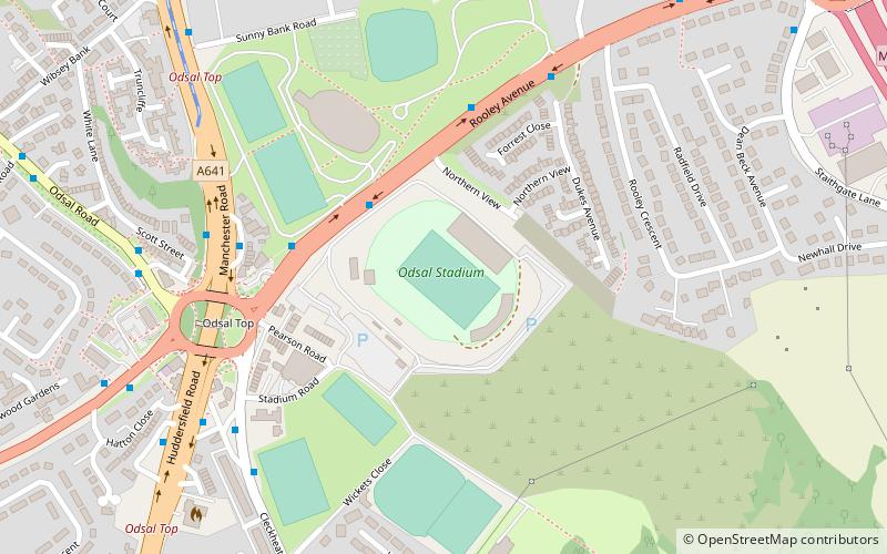 Odsal Stadium location map