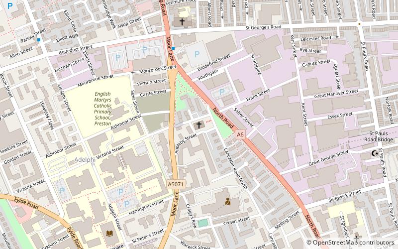 St Thomas' Church location map