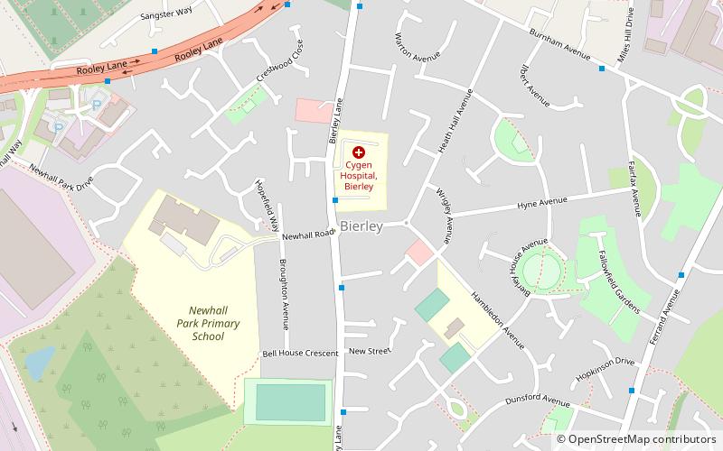 Bierley location map