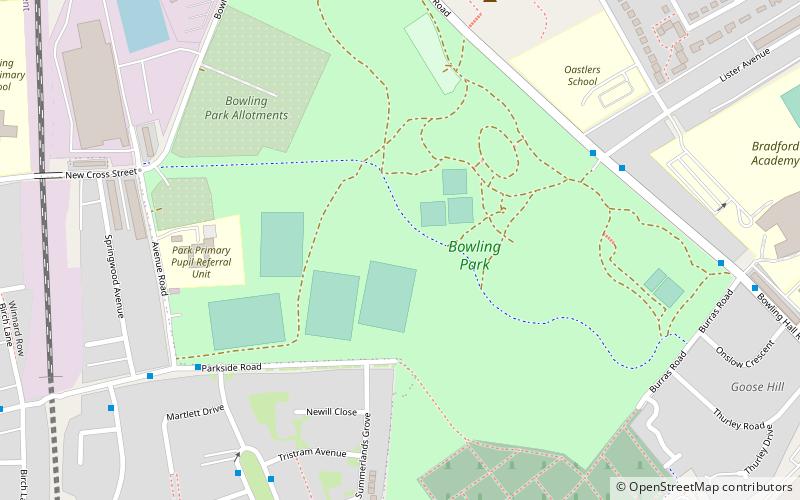 Bowling Park location map