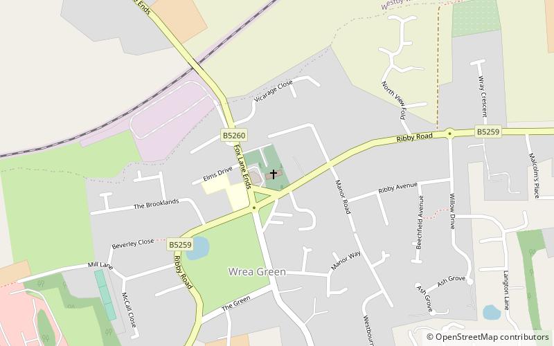 St Nicholas Church, Wrea Green location map